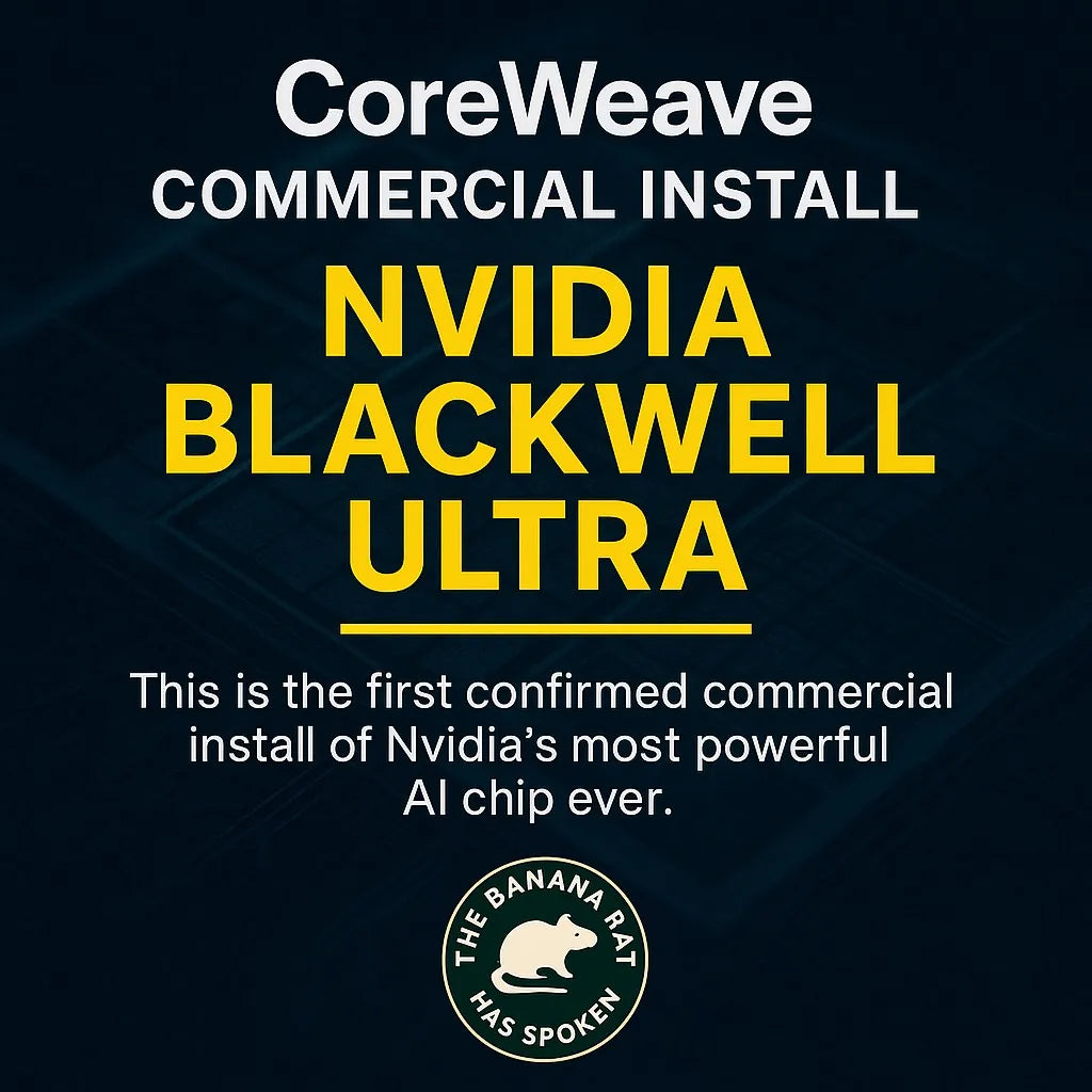 CoreWeave Becomes First Cloud Provider to Deploy NVIDIA’s Blackwell Ultra Chips