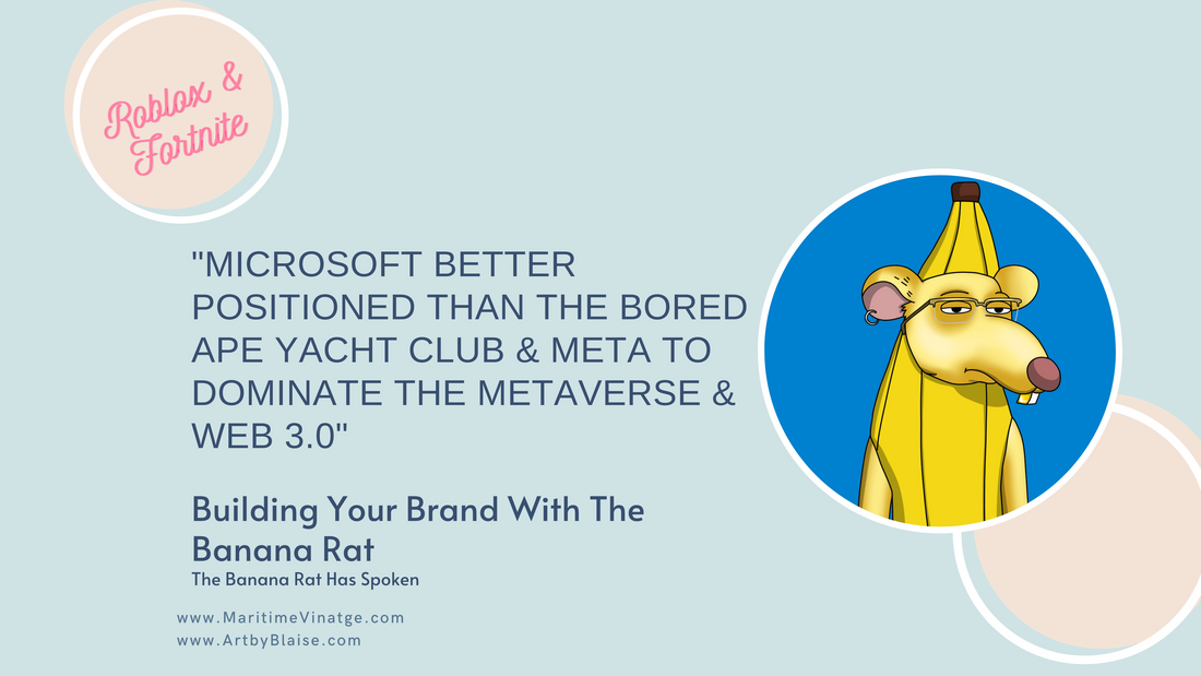 Microsoft Better Positioned than the Bored Ape Yacht Club & Meta to Dominate the Metaverse & Web 3.0 🤔🤔🤔