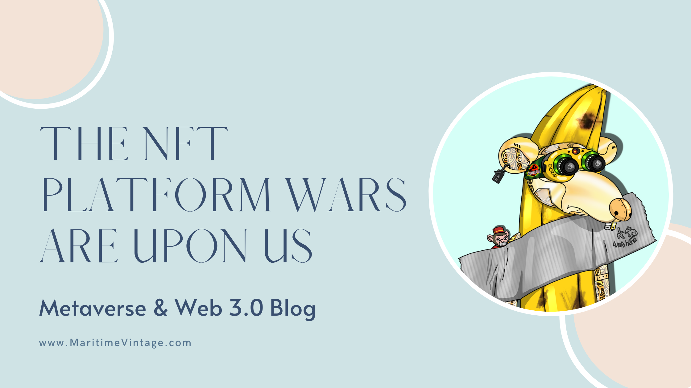 The Metaverse is the Marketplace NFT and Metaverse art from Maritime Vintage and the Banana Rat