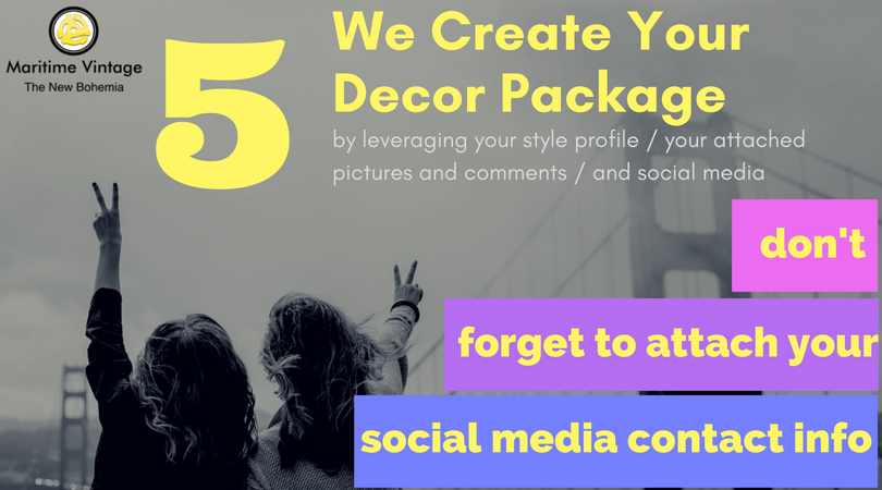 Your Personal Home Designer Makeover | Entryway Table Top Package - Maritime Vintage