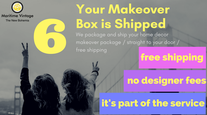 Your Personal Home Designer Makeover | Entryway Table Top Package - Maritime Vintage